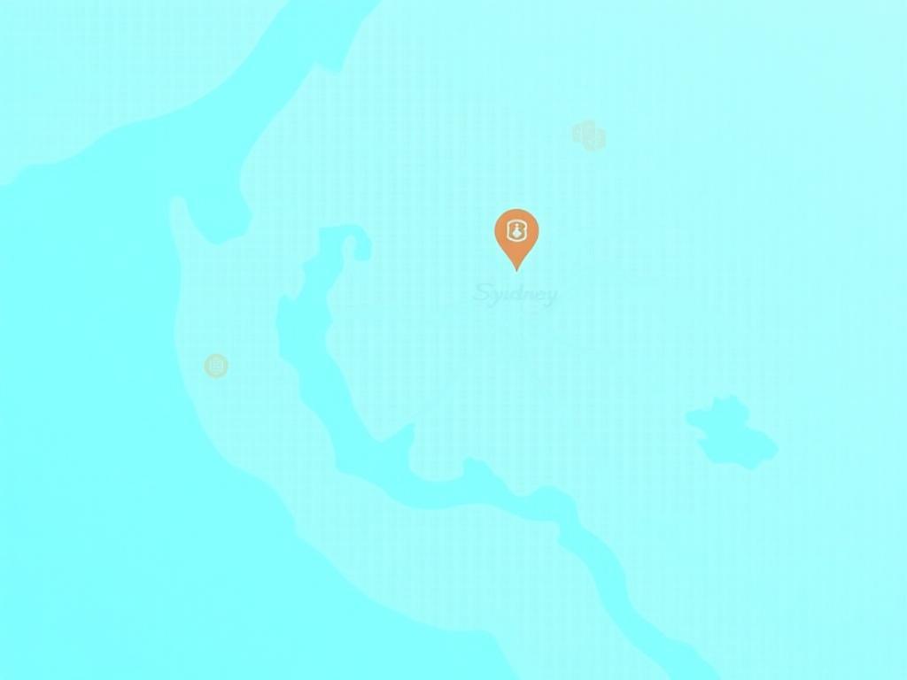 Map showing Sydney office location